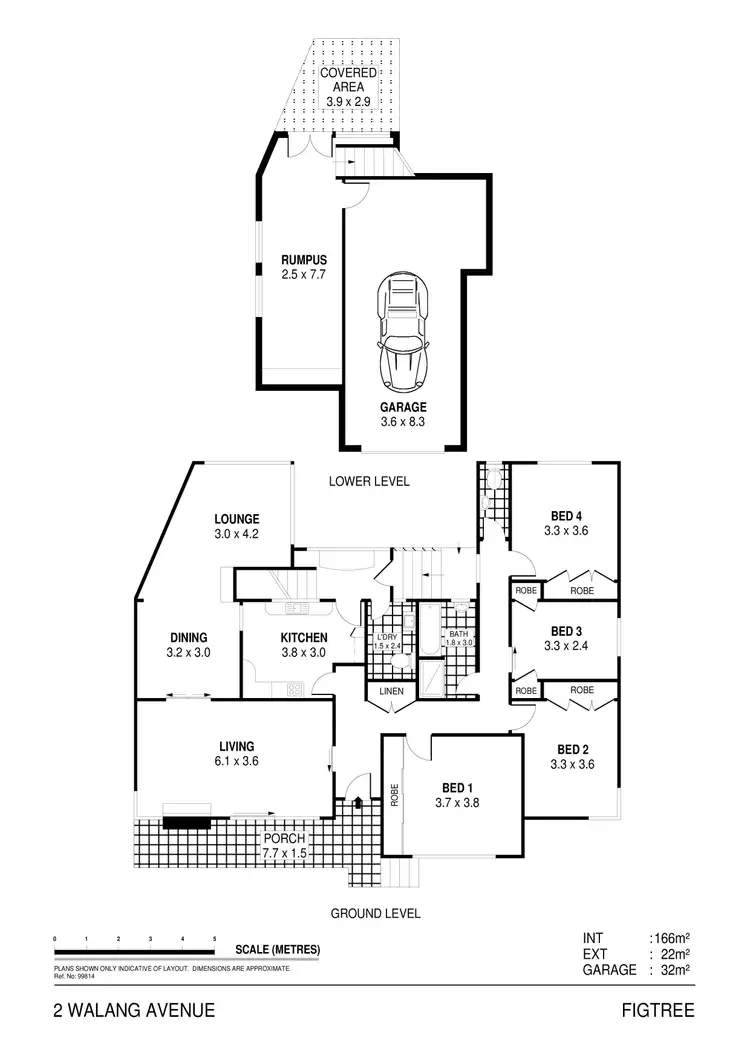 Floorplan of Homely house listing, 2 Walang Avenue, Figtree NSW 2525