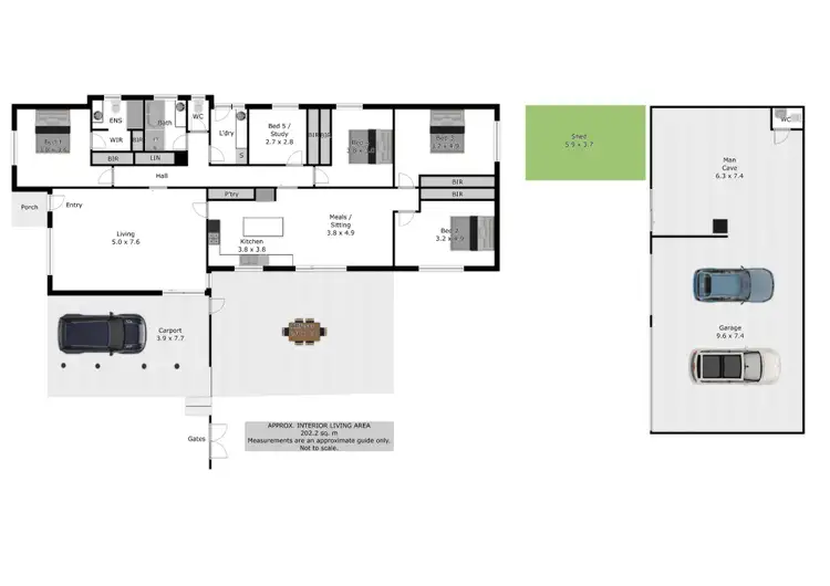 Floorplan of Homely house listing, 56 Dennison Street, Wahgunyah VIC 3687