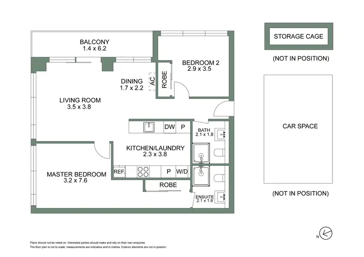 Floorplan of Homely apartment listing, B802/8 Grosvenor Street, Abbotsford VIC 3067