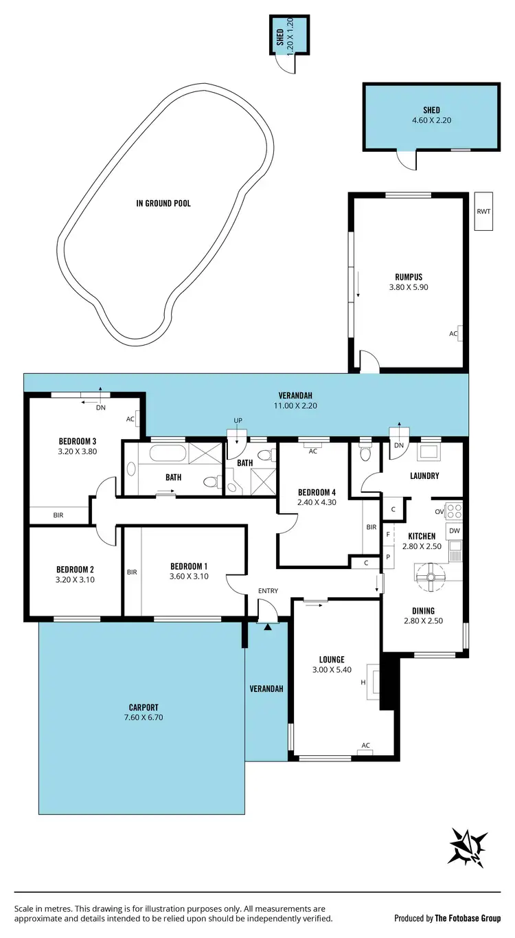 Floorplan of Homely house listing, 14 Bowden Grove, Oaklands Park SA 5046