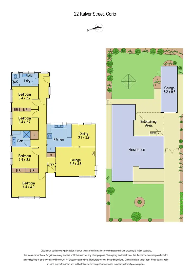 Floorplan of Homely house listing, 22 Kalver Street, Corio VIC 3214