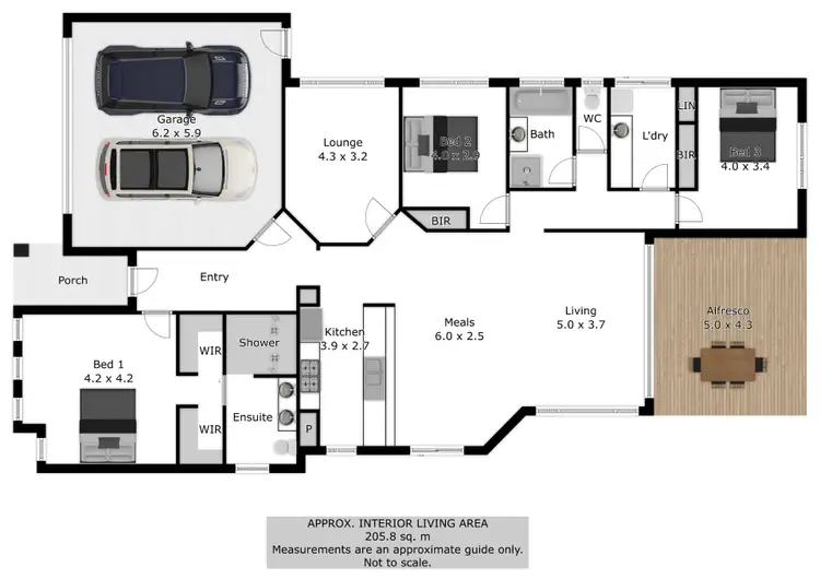 Floorplan of Homely house listing, 15 Craig Circuit, Leneva VIC 3691