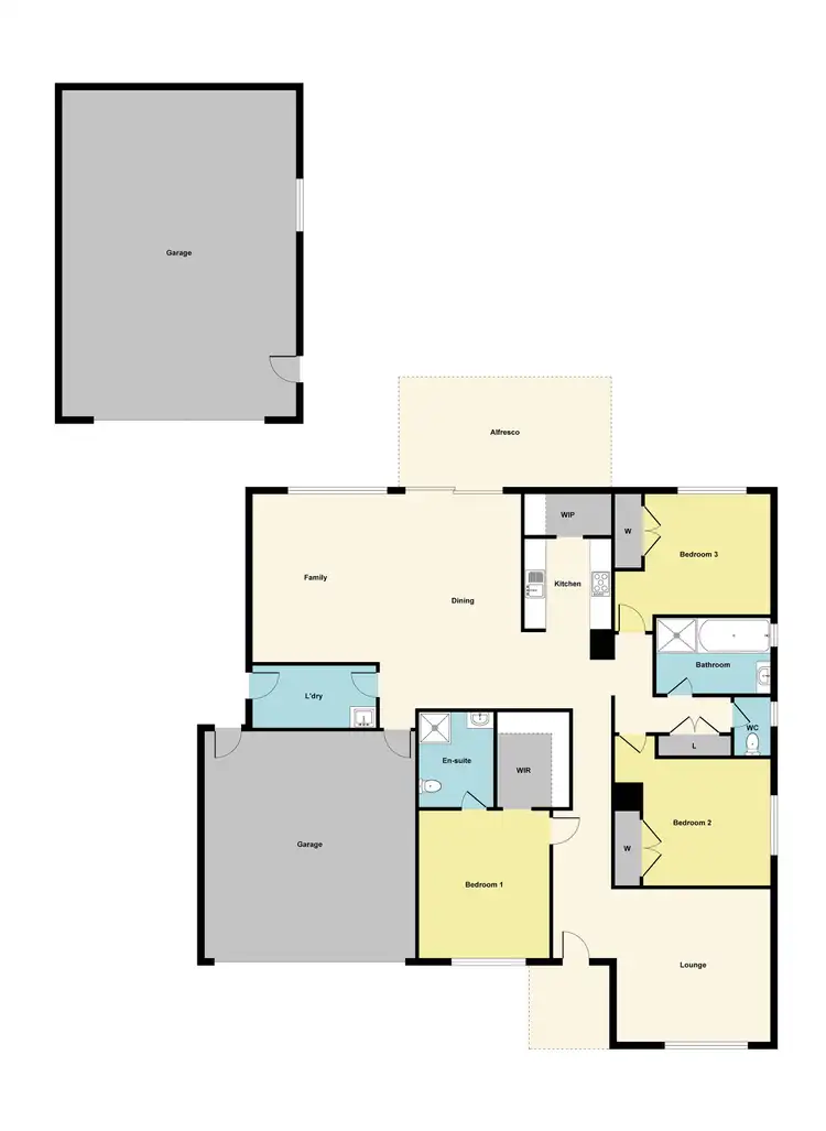 Floorplan of Homely house listing, 15 Astbury Street, Avoca VIC 3467