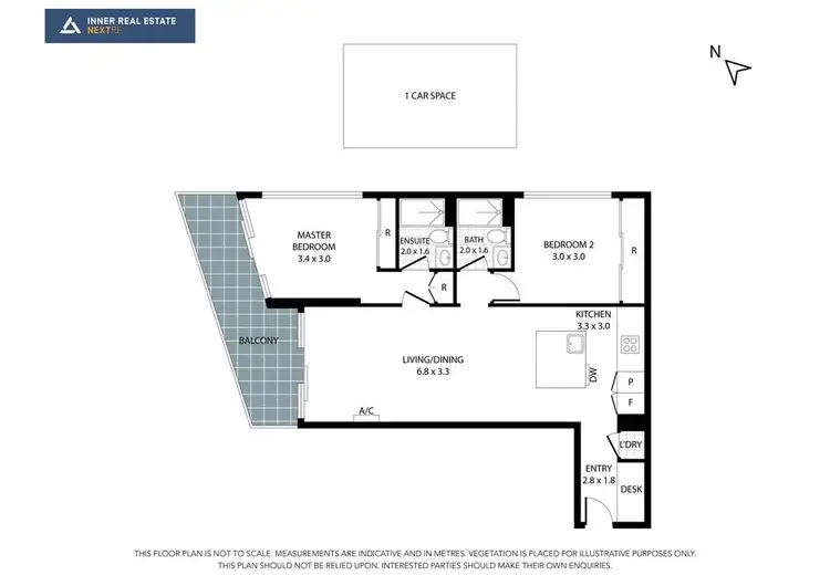 Floorplan of Homely apartment listing, 1605/50 Albert Road, South Melbourne VIC 3205