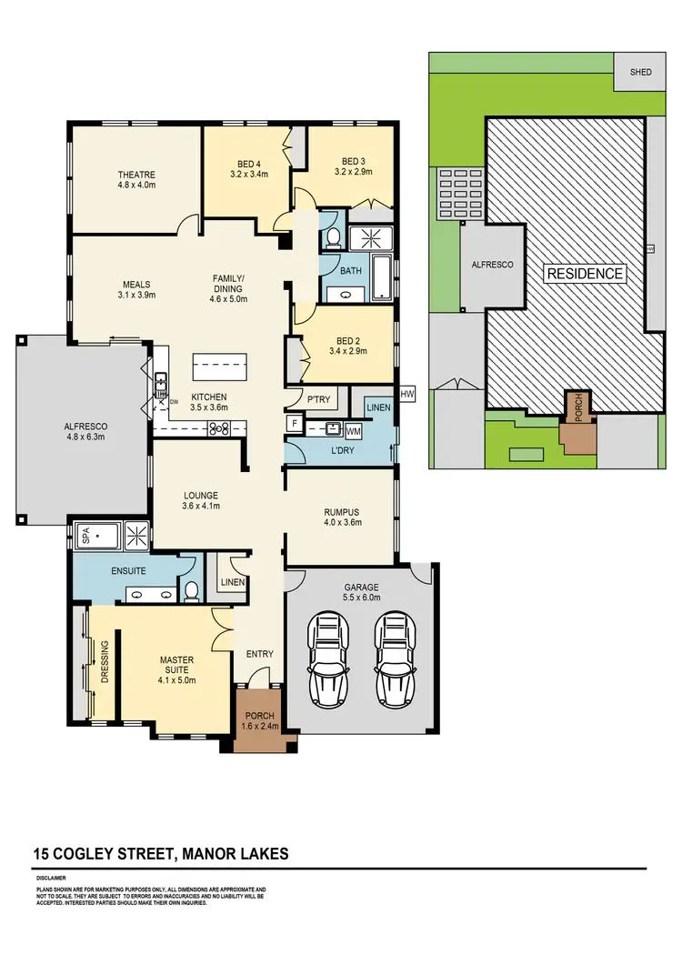 Floorplan of Homely house listing, 15 Cogley Street, Manor Lakes VIC 3024