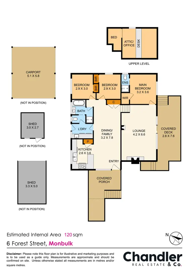 Floorplan of Homely house listing, 6 Forest Street, Monbulk VIC 3793