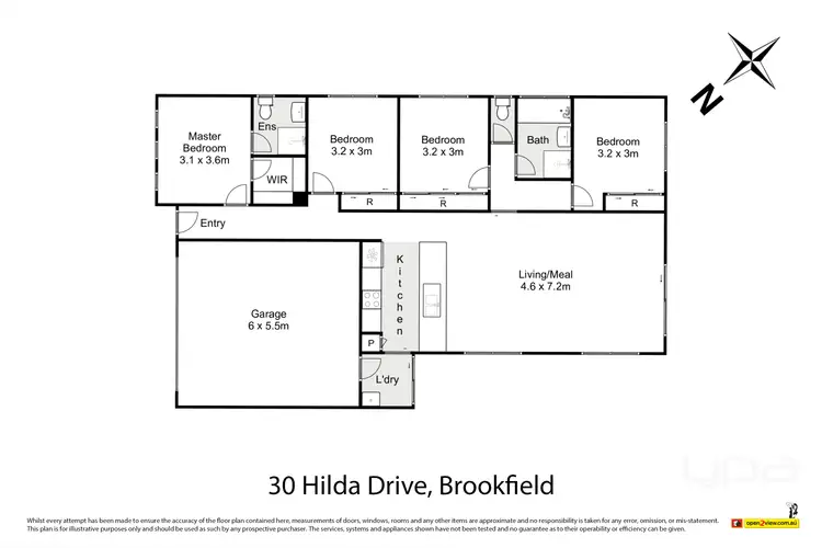 Floorplan of Homely house listing, 30 Hilda Drive, Brookfield VIC 3338