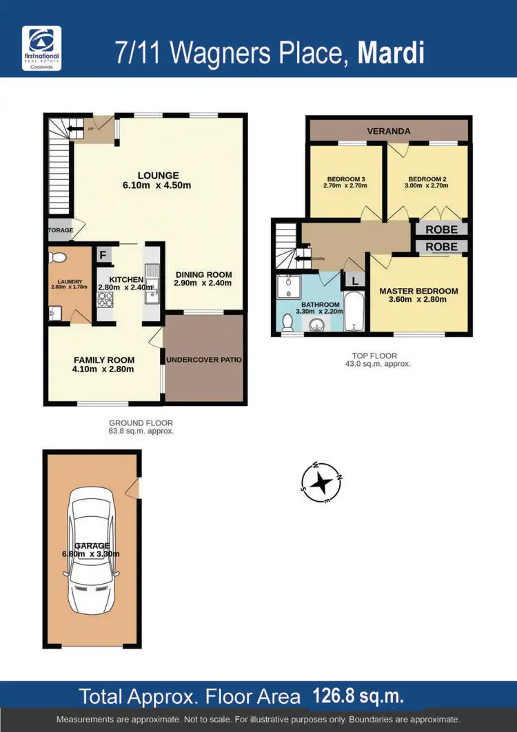 Floorplan of Homely townhouse listing, 7/11 Wagners Place, Mardi NSW 2259