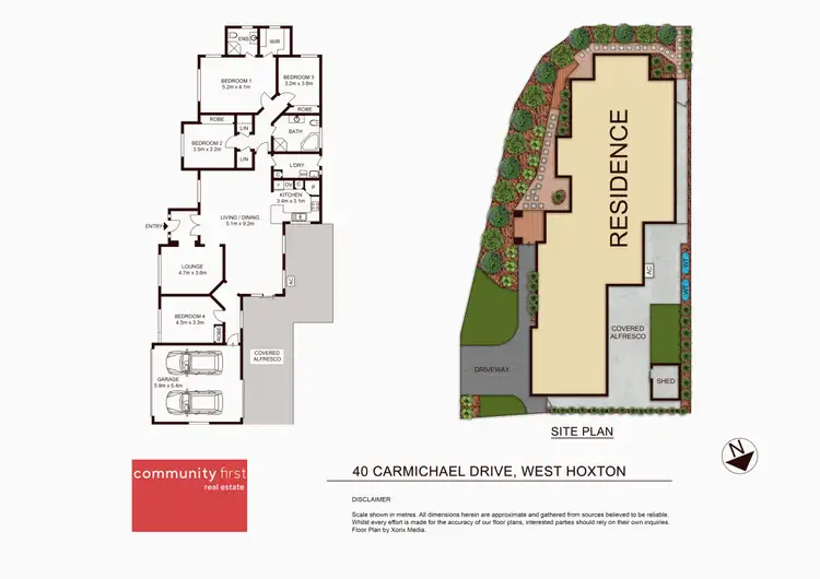 Floorplan of Homely house listing, 40 Carmichael Drive, West Hoxton NSW 2171
