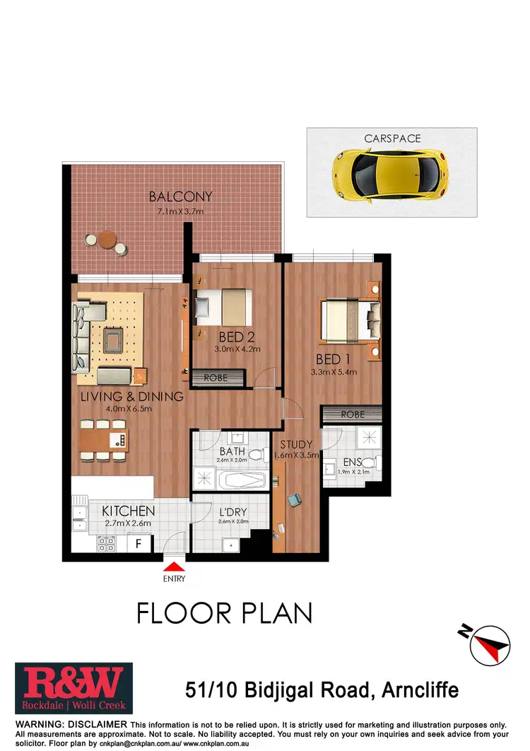 Floorplan of Homely apartment listing, 51/10 Bidjigal Road, Arncliffe NSW 2205