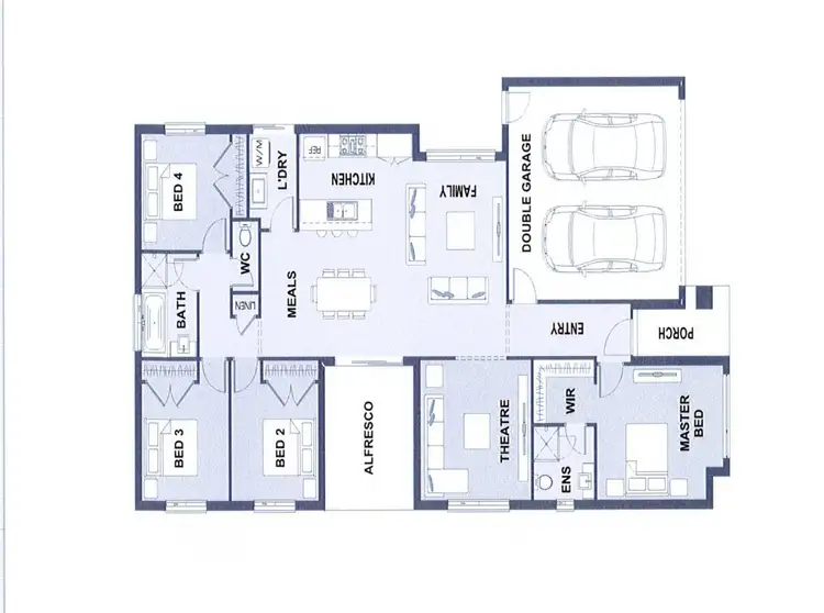 Floorplan of Homely house listing, 1 Fernlea Street, Clyde North VIC 3978