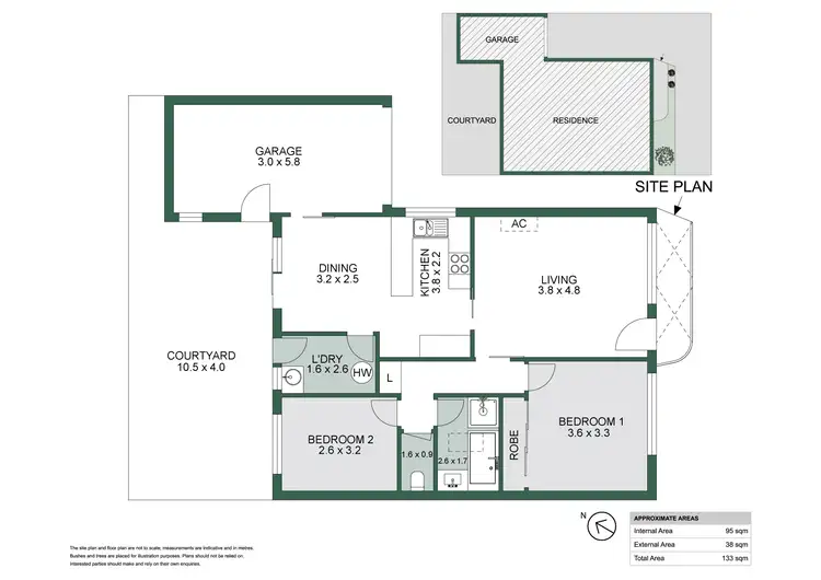 Floorplan of Homely villa listing, 2/9 Charles Street, Warners Bay NSW 2282