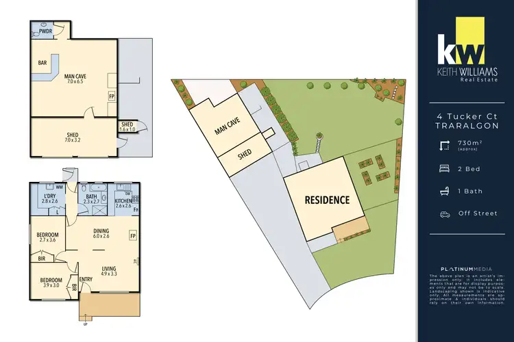 Floorplan of Homely house listing, 4 Tucker Court, Traralgon VIC 3844