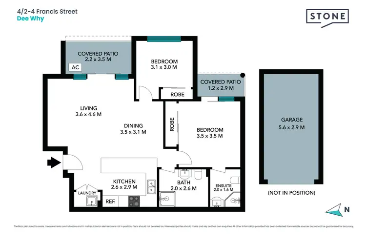 Floorplan of Homely unit listing, 4/2-4 Francis Street, Dee Why NSW 2099