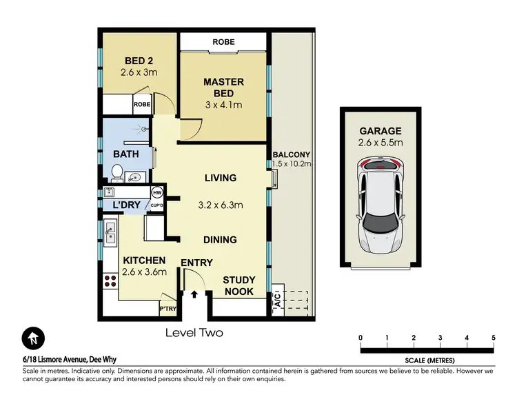 Floorplan of Homely apartment listing, 6/18 Lismore Avenue, Dee Why NSW 2099