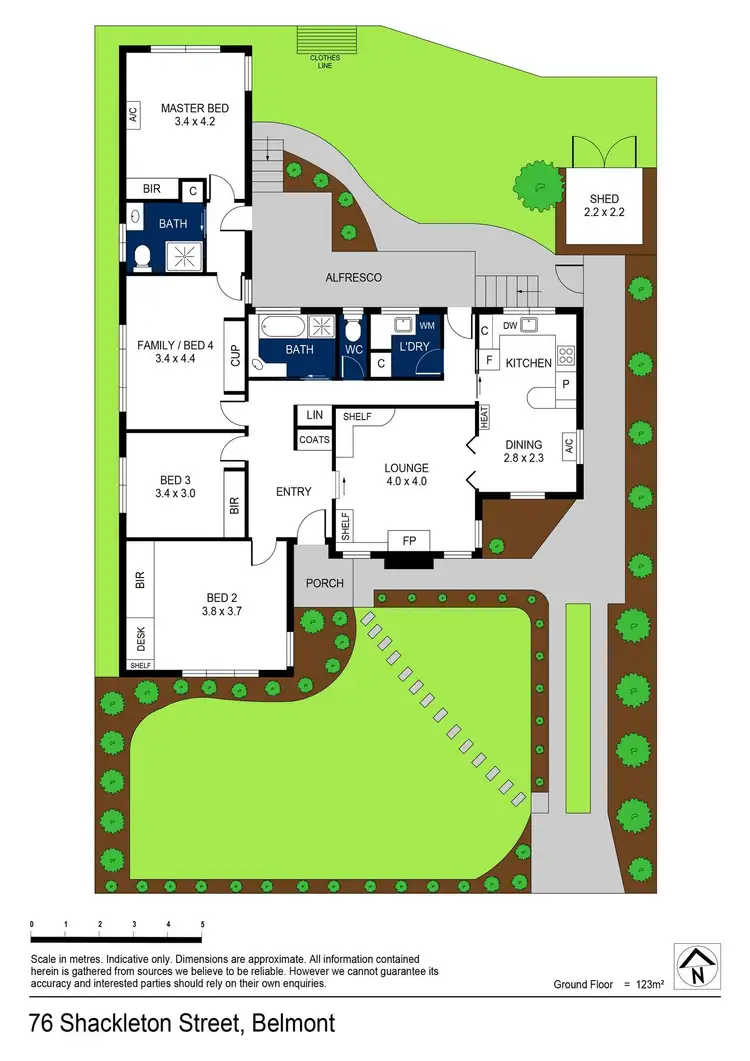Floorplan of Homely house listing, 76 Shackleton Street, Belmont VIC 3216
