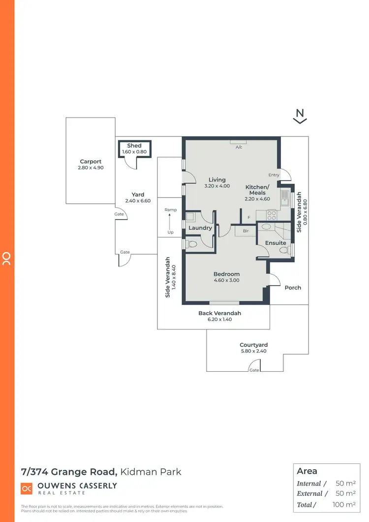 Floorplan of Homely unit listing, 7/374a Grange Road, Kidman Park SA 5025