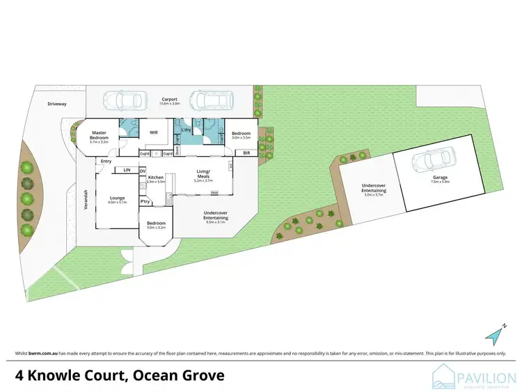 Floorplan of Homely house listing, 4 Knowle Court, Ocean Grove VIC 3226
