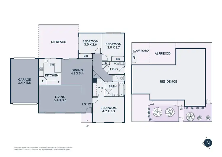Floorplan of Homely house listing, 18 Davies Street, Hadfield VIC 3046