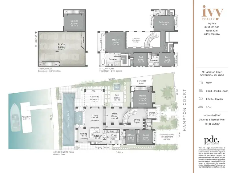 Floorplan of Homely house listing, 21 Hampton Court, Sovereign Islands QLD 4216