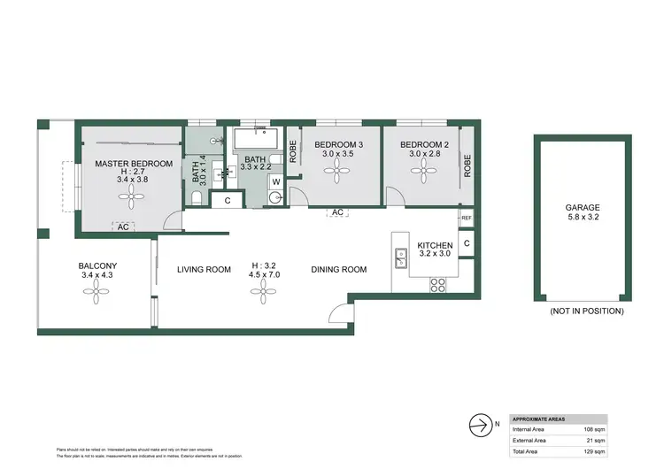 Floorplan of Homely apartment listing, 5/65 Kent Street, Hamilton QLD 4007