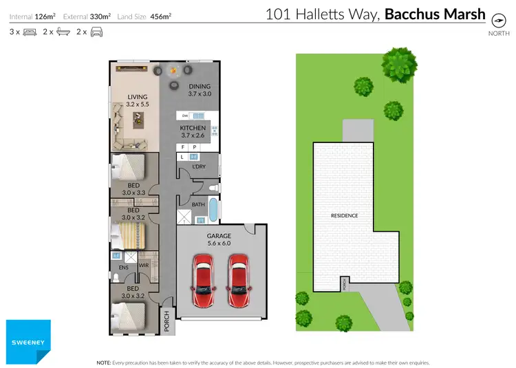 Floorplan of Homely house listing, 101 Halletts Way, Bacchus Marsh VIC 3340