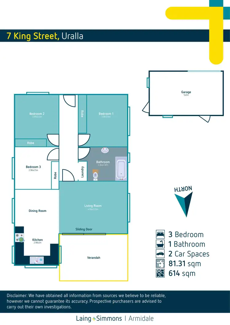 Floorplan of Homely house listing, 7 King Street, Uralla NSW 2358