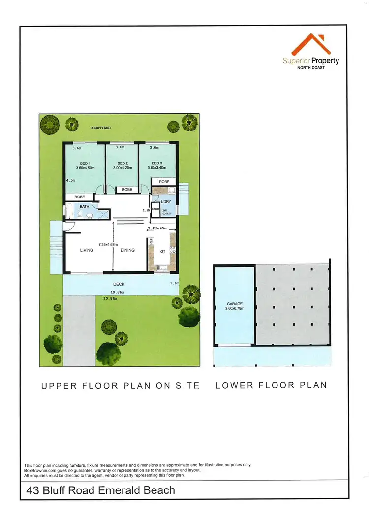 Floorplan of Homely house listing, 43 Bluff Road, Emerald Beach NSW 2456