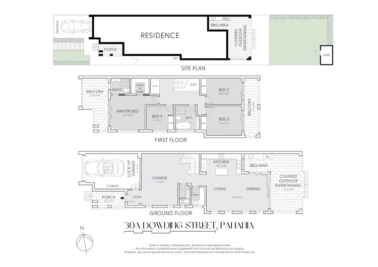Floorplan of Homely semi-detached listing, 30A Dowding Street, Panania NSW 2213