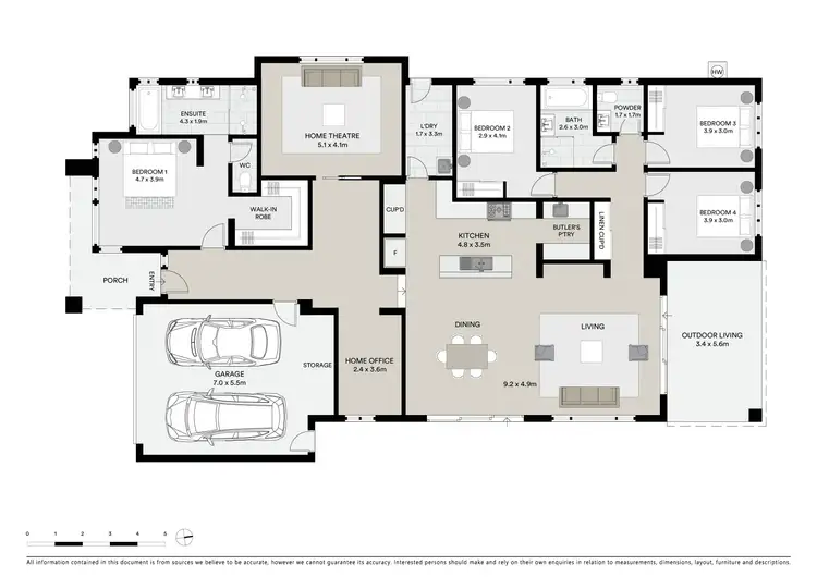Floorplan of Homely house listing, 6 Centennial Boulevard, Curlewis VIC 3222