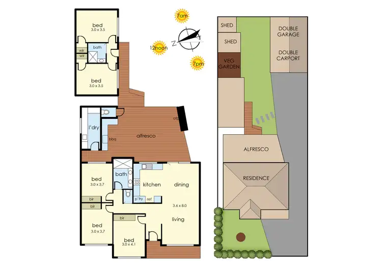 Floorplan of Homely house listing, 6 Thomas Street, Baxter VIC 3911