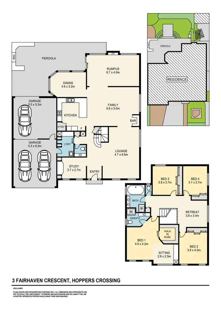 Floorplan of Homely house listing, 3 Fairhaven Crescent, Hoppers Crossing VIC 3029