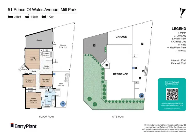 Floorplan of Homely house listing, 51 Prince Of Wales Avenue, Mill Park VIC 3082