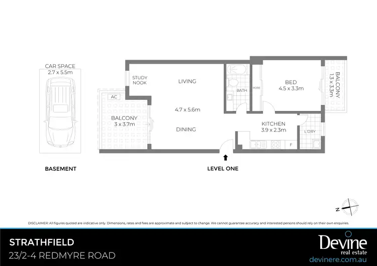 Floorplan of Homely apartment listing, 23/2-4 Redmyre Road, Strathfield NSW 2135
