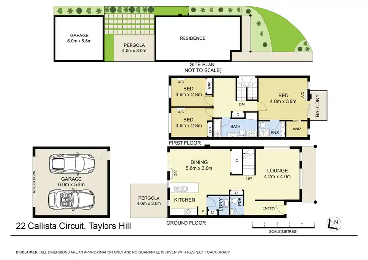 Floorplan of Homely townhouse listing, 22 Callista Circuit, Taylors Hill VIC 3037