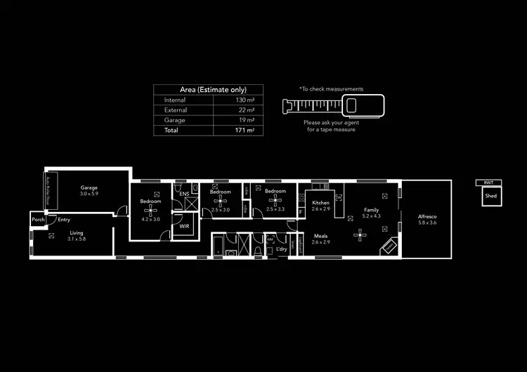 Floorplan of Homely house listing, 38A Fourth Avenue, Semaphore Park SA 5019