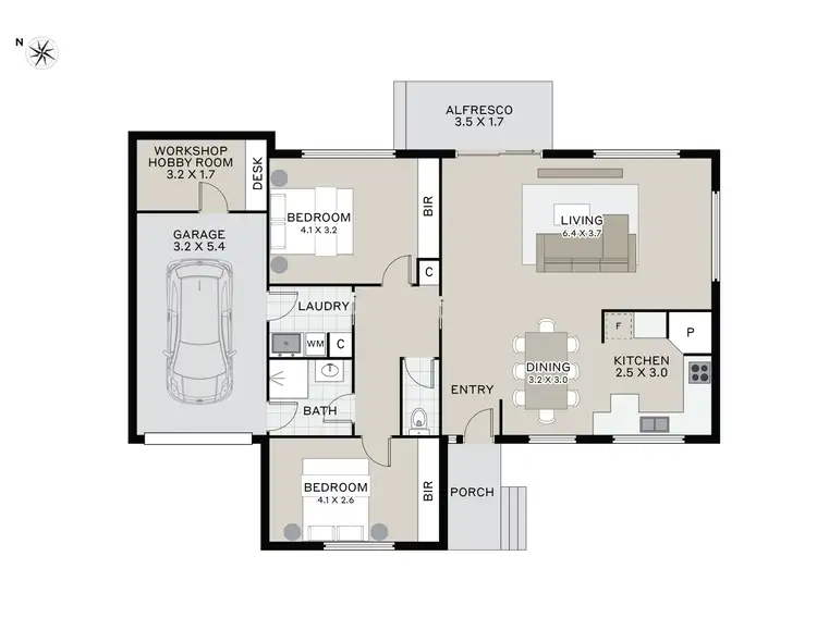 Floorplan of Homely unit listing, 37/22 Waldhorn Drive, Grindelwald TAS 7277