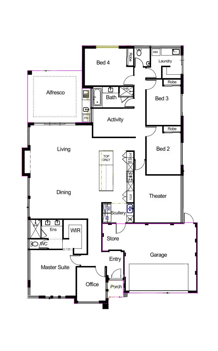 Floorplan of Homely house listing, 15 Napoli Avenue, Piara Waters WA 6112