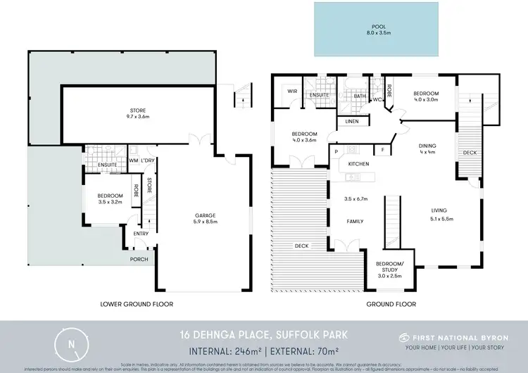 Floorplan of Homely house listing, 16 Dehnga Place, Suffolk Park NSW 2481