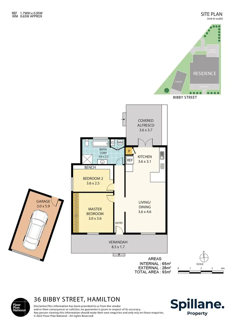 Floorplan of Homely house listing, 36 Bibby Street, Hamilton NSW 2303