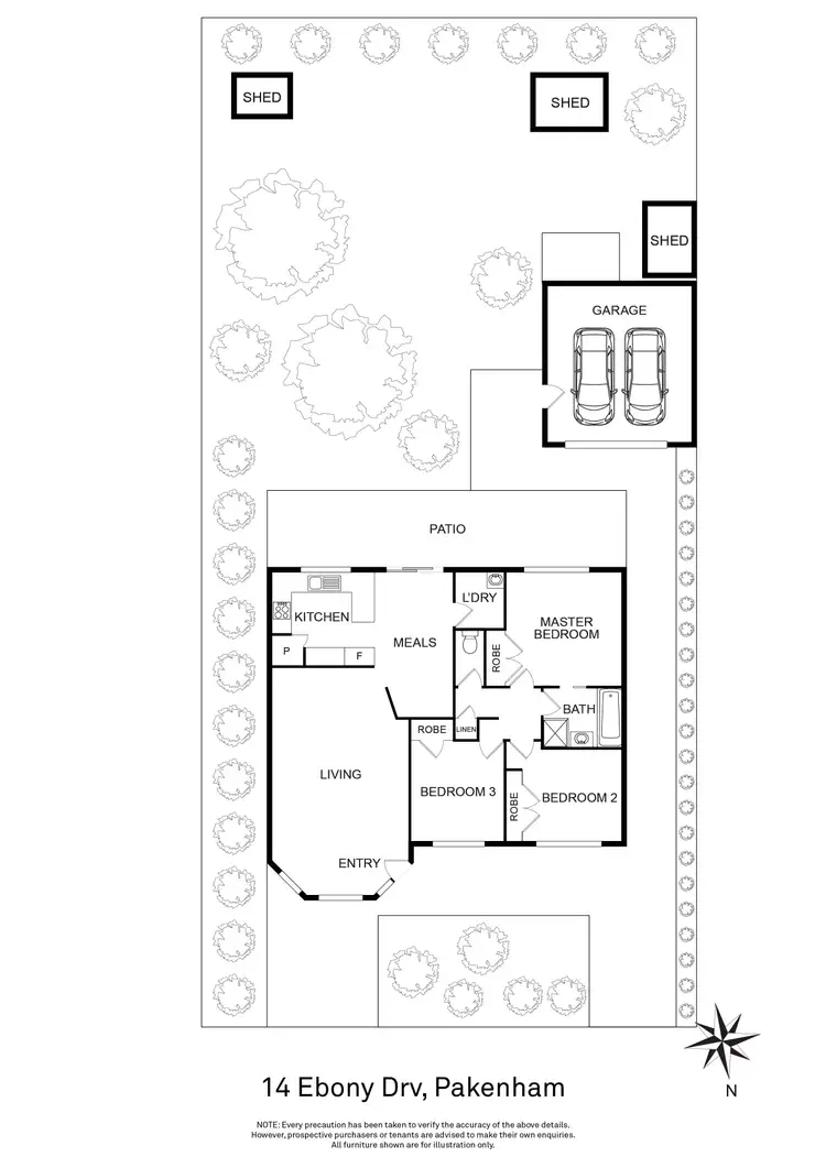 Floorplan of Homely house listing, 14 Ebony Drive, Pakenham VIC 3810