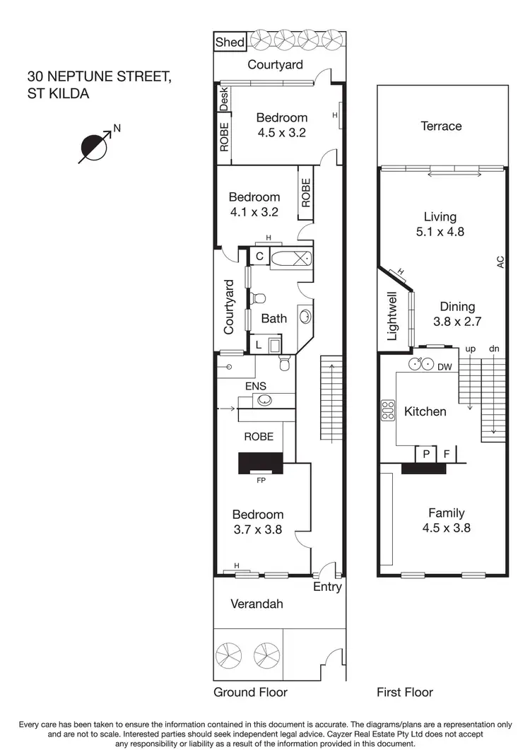Floorplan of Homely house listing, 30 Neptune Street, St Kilda VIC 3182