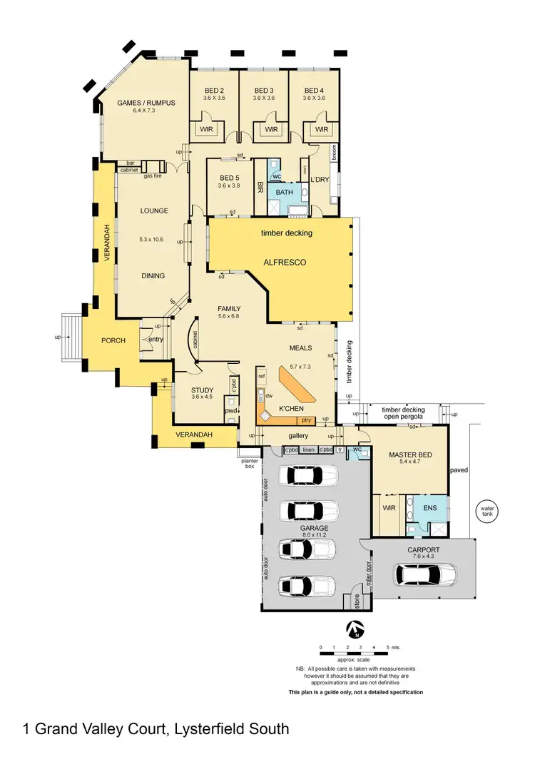 Floorplan of Homely house listing, 1 Grand Valley Court, Lysterfield South VIC 3156