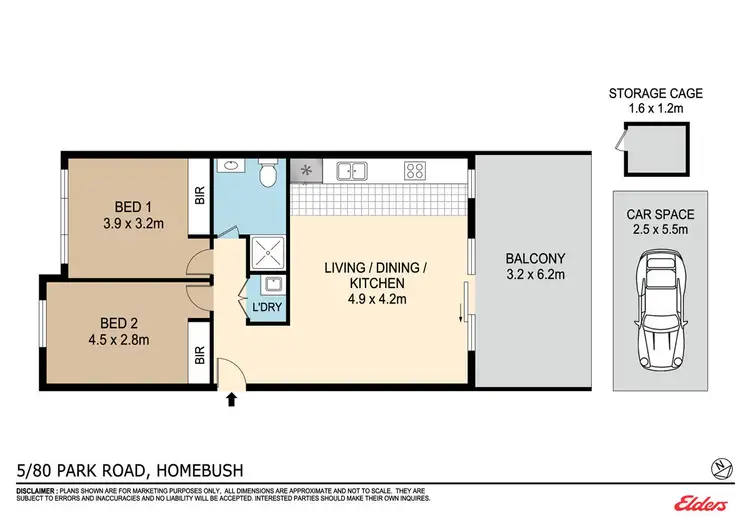 Floorplan of Homely apartment listing, 5/80 Park Road, Homebush NSW 2140