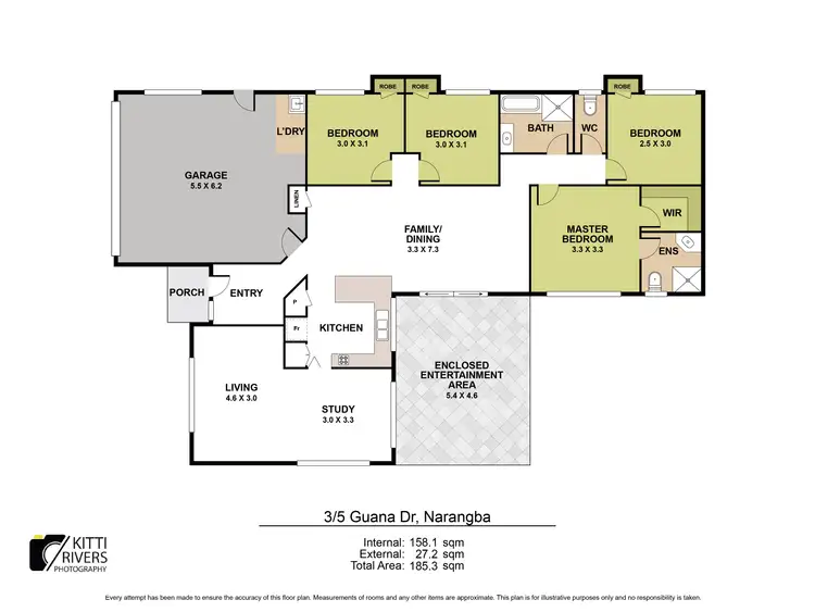 Floorplan of Homely house listing, 3-5 Guana Drive, Narangba QLD 4504