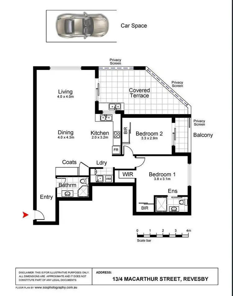 Floorplan of Homely unit listing, 13/4 Macarthur Avenue, Revesby NSW 2212