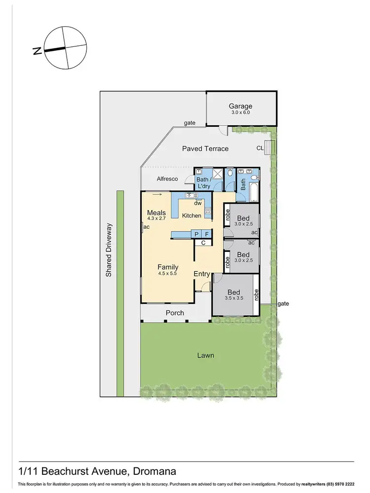 Floorplan of Homely house listing, 1/11 Beachurst Avenue, Dromana VIC 3936