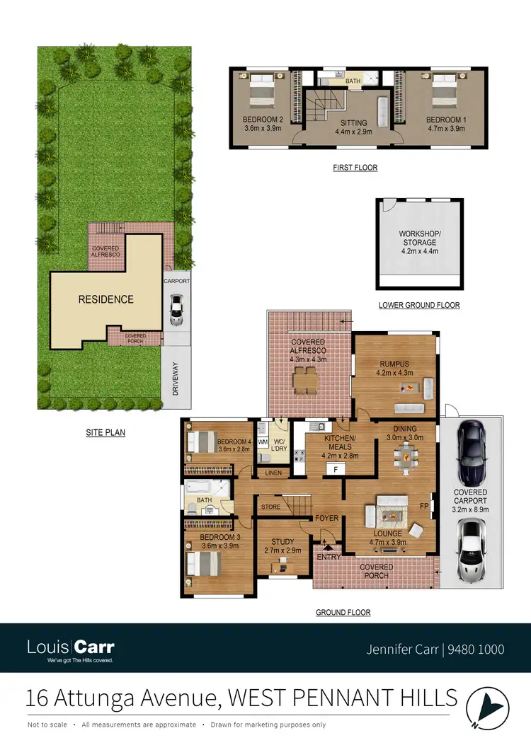 Floorplan of Homely house listing, 16 Attunga Avenue, West Pennant Hills NSW 2125