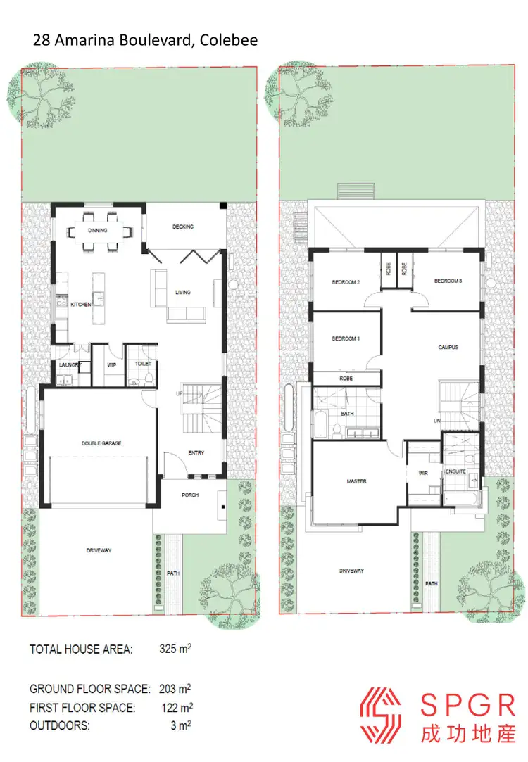 Floorplan of Homely house listing, 28 Amarina Boulevard, Colebee NSW 2761