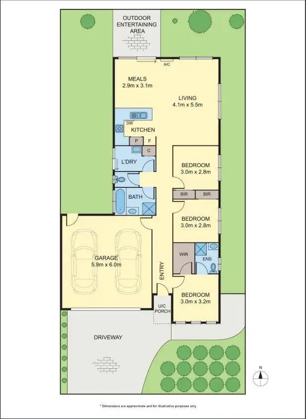 Floorplan of Homely house listing, 58c Tom Roberts Parade, Point Cook VIC 3030